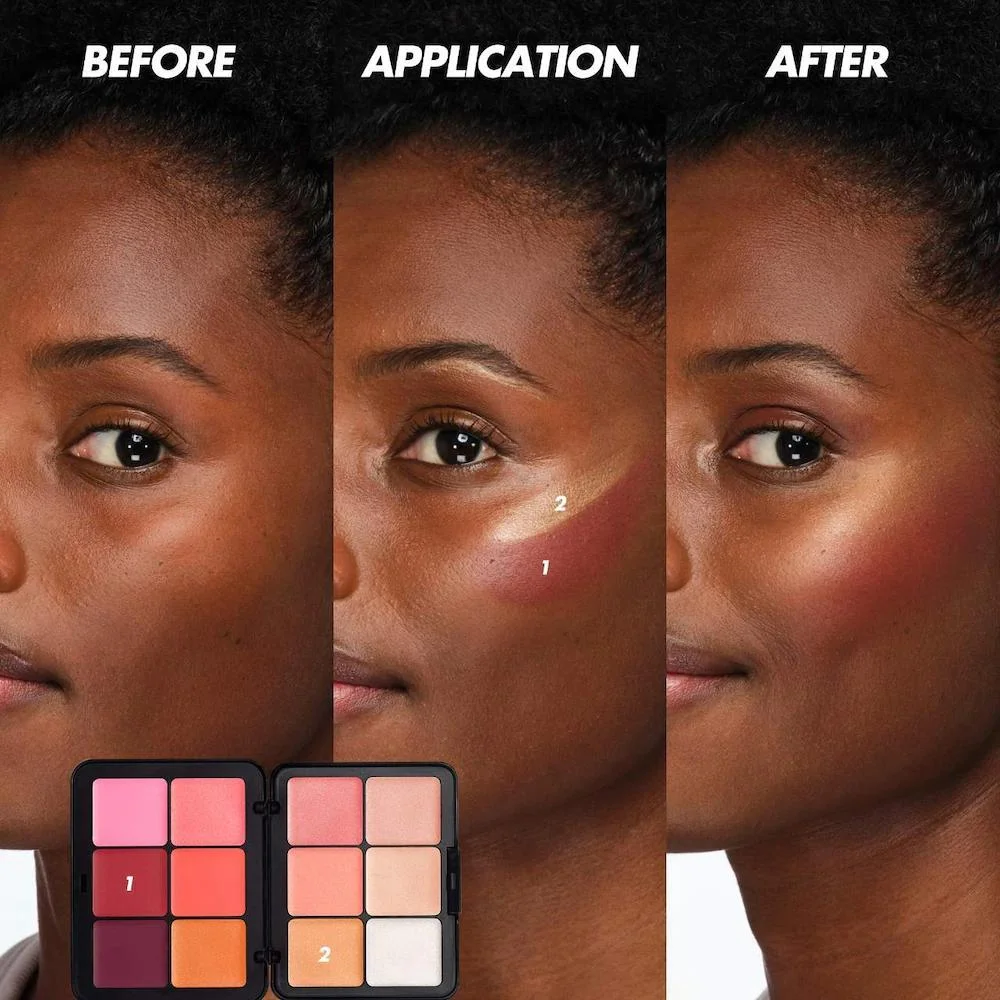 HD Skin Blush & Glow Paleta Facial en Crema de Larga Duración