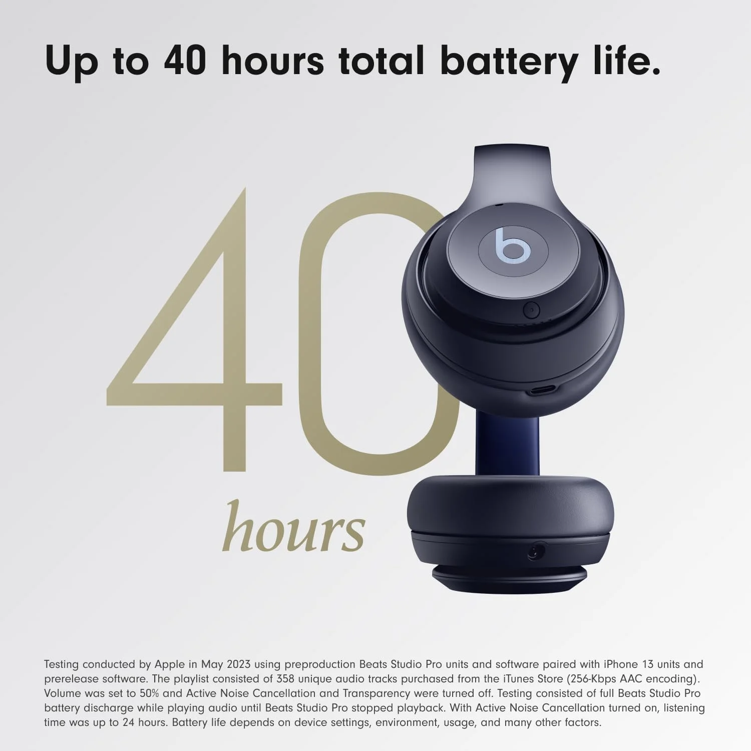 Beats Studio Pro - Marino — Audífonos over-ear premium con ANC, hasta 40h