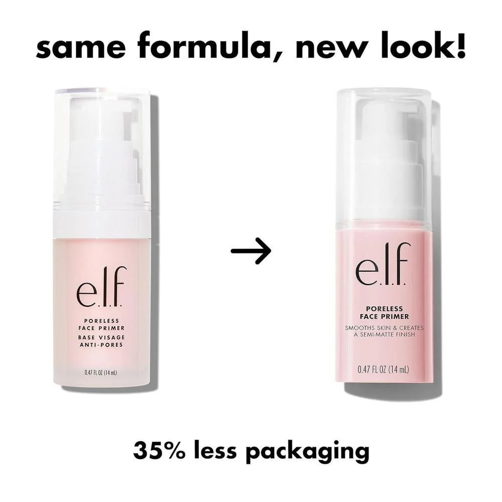 e.l.f. Primer Facial Poreless, Primer Restaurador para un Lienzo Suave y Sin Imperfecciones, con Árbol de Té y Vitamina A, Vegano y Cruelty-Free. .47 Oz