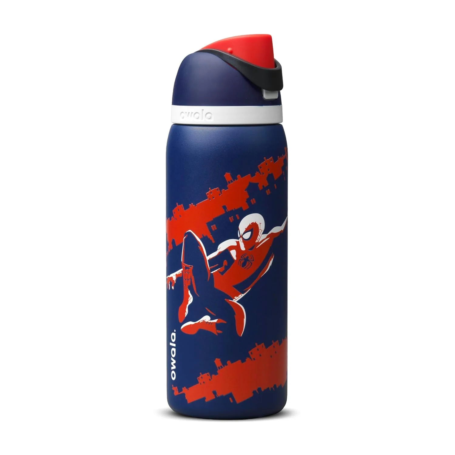 Owala FreeSip Spider Man Botella de Acero 32 oz Marvel Swing of Things