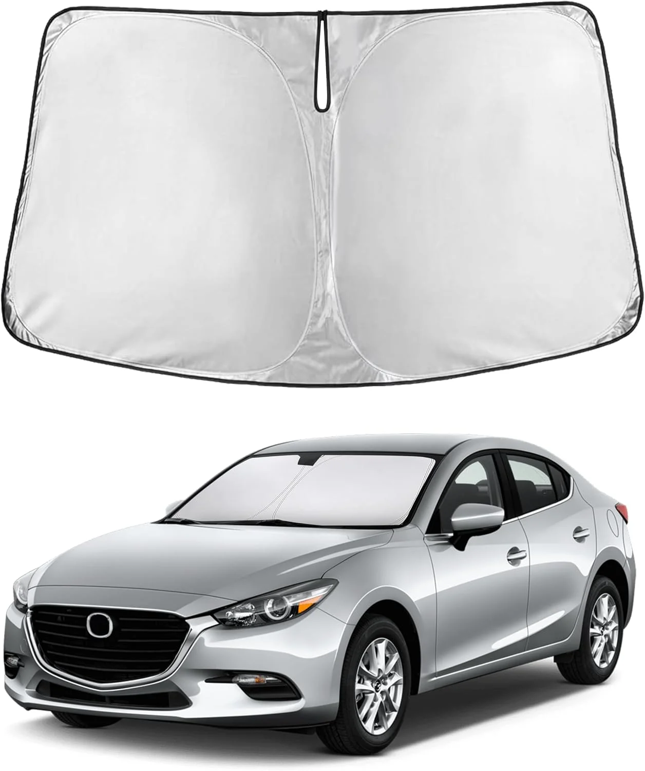 Parasol para parabrisas EcoNour compatible con Mazda 3 2014-2018