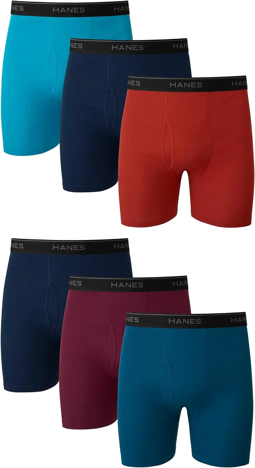 Boxer Hanes algodón transpirable sin marca visible pack