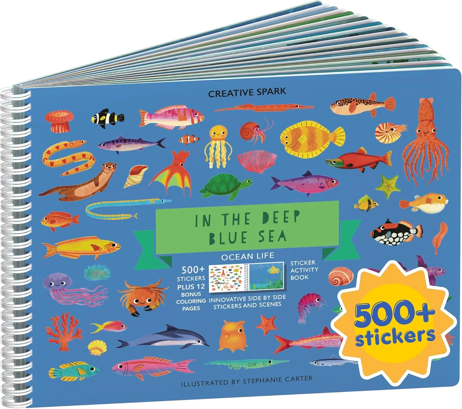 Libro de actividades Cupkin Ocean con stickers y colorear 500+ stickers