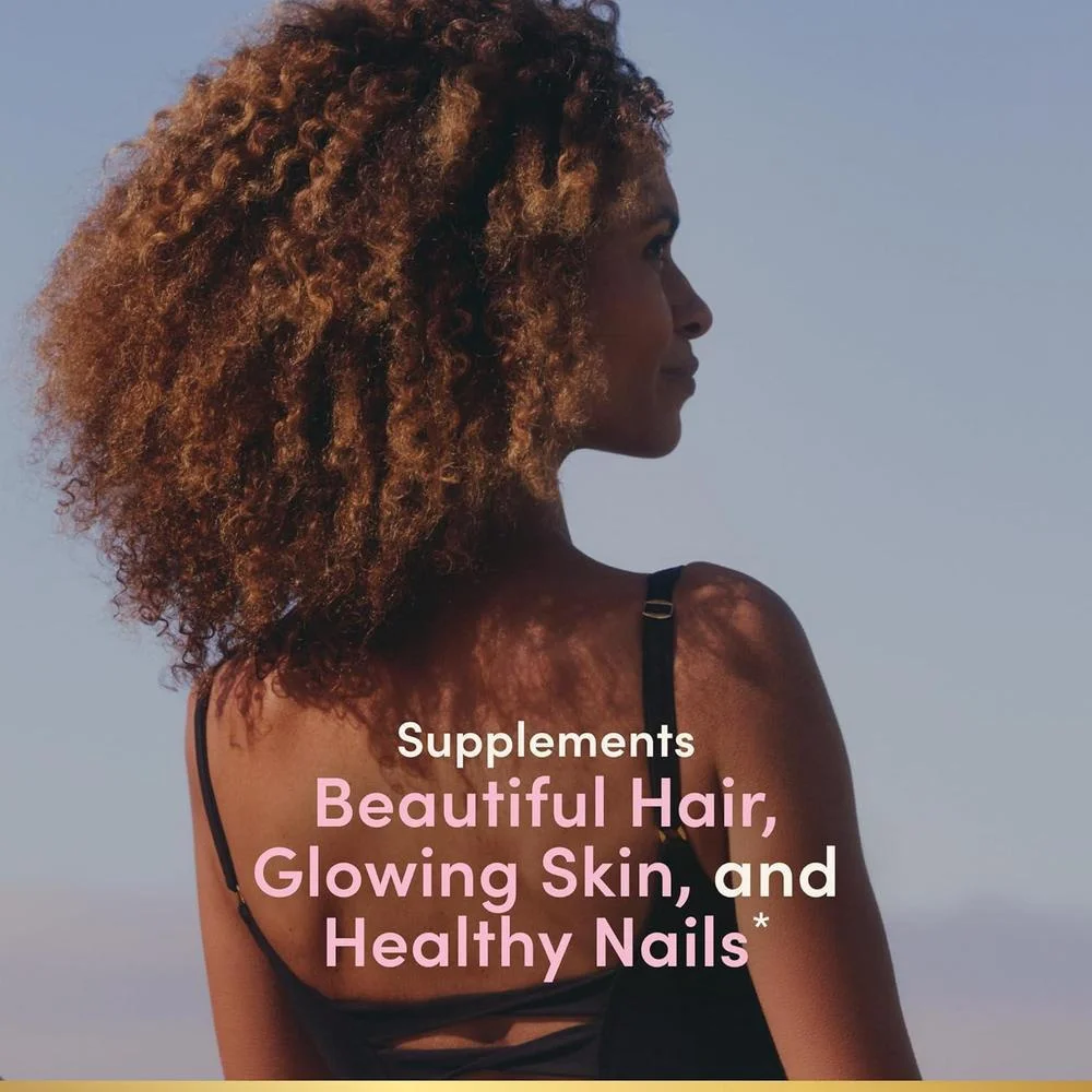 Suplemento Vitaminico Avanzado para Cabello, Piel y Uñas con Biotina y Ácido Hialurónico de Nature's Bounty