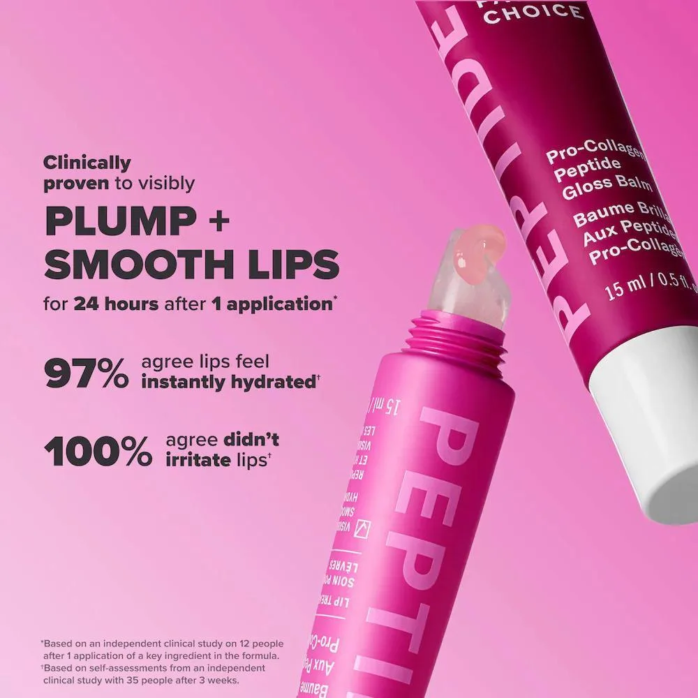 Peptide Plumping Gloss Balm Dúo Set de Regalo para Labios Hidratados y Más Llenos