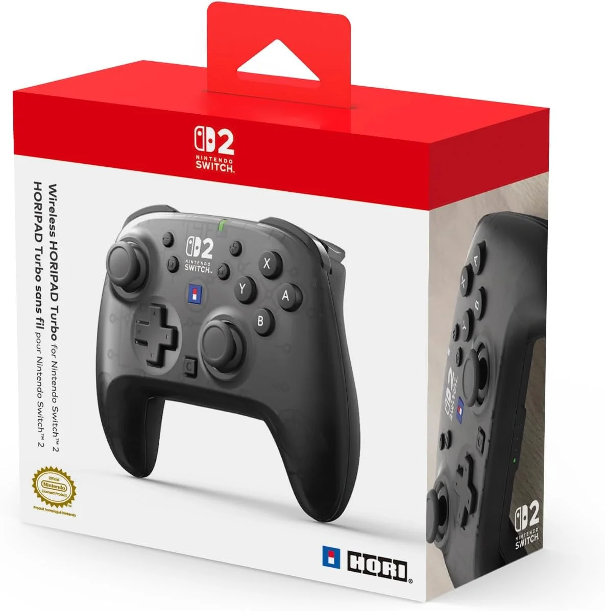 Mando inalámbrico HORI HORIPAD Turbo Negro para Nintendo Switch 2