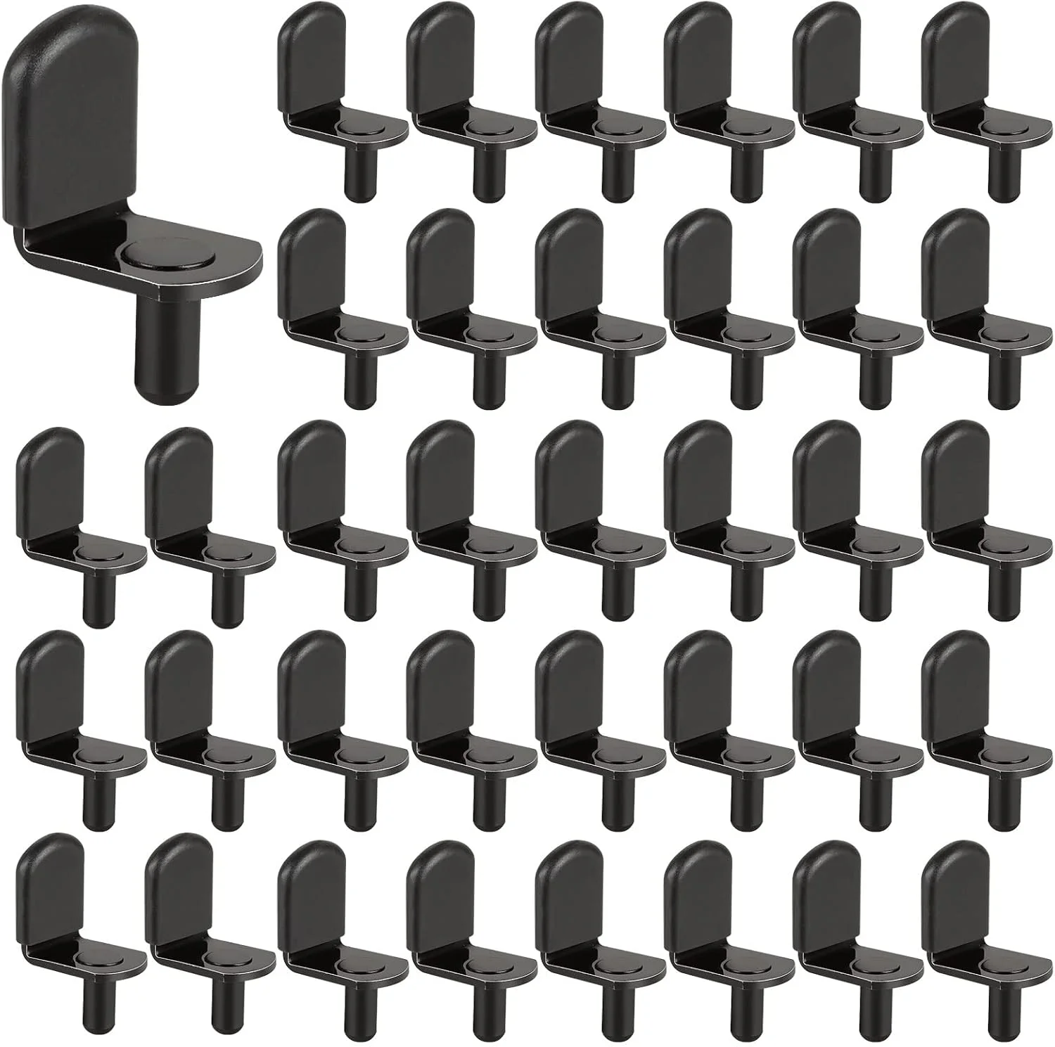 QTLCOHD 100Pcs Shelf Support Pegs 5mm Cabinet Shelf Pin L-Shaped Shelf Pins