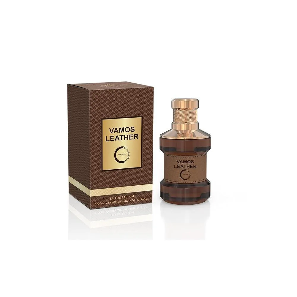 Vamos Leather Eau De Parfum Para Hombres, fragancia sofisticada con notas de madera y cuero, de 100ml