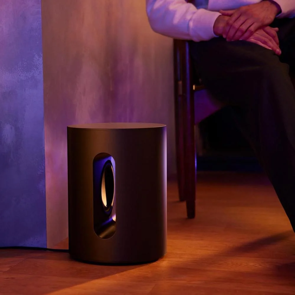 Sonos Sub Mini - Subwoofer inalámbrico compacto en color negro de alta calidad para sonido envolvente