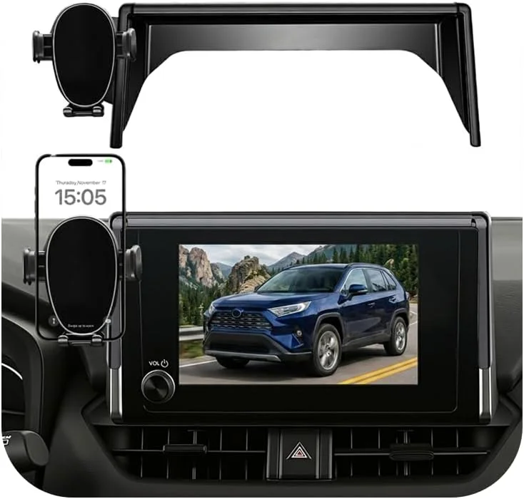 Soporte para celular de coche para Toyota RAV4 2019-2025 con pantalla 7/8 pulgadas rotación 360°