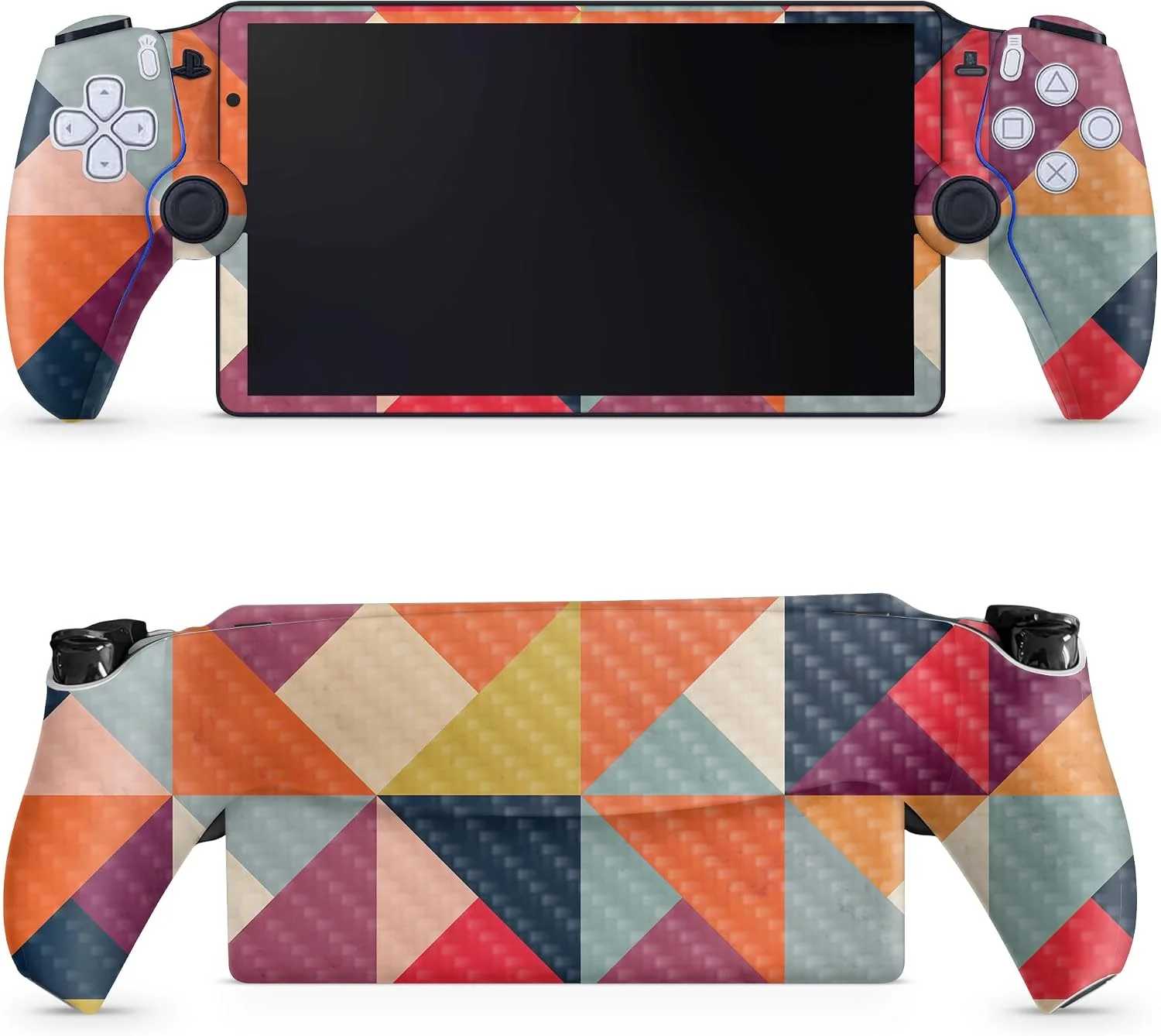 Skin de vinil para PS5 Portal Remote Player fibra de carbono