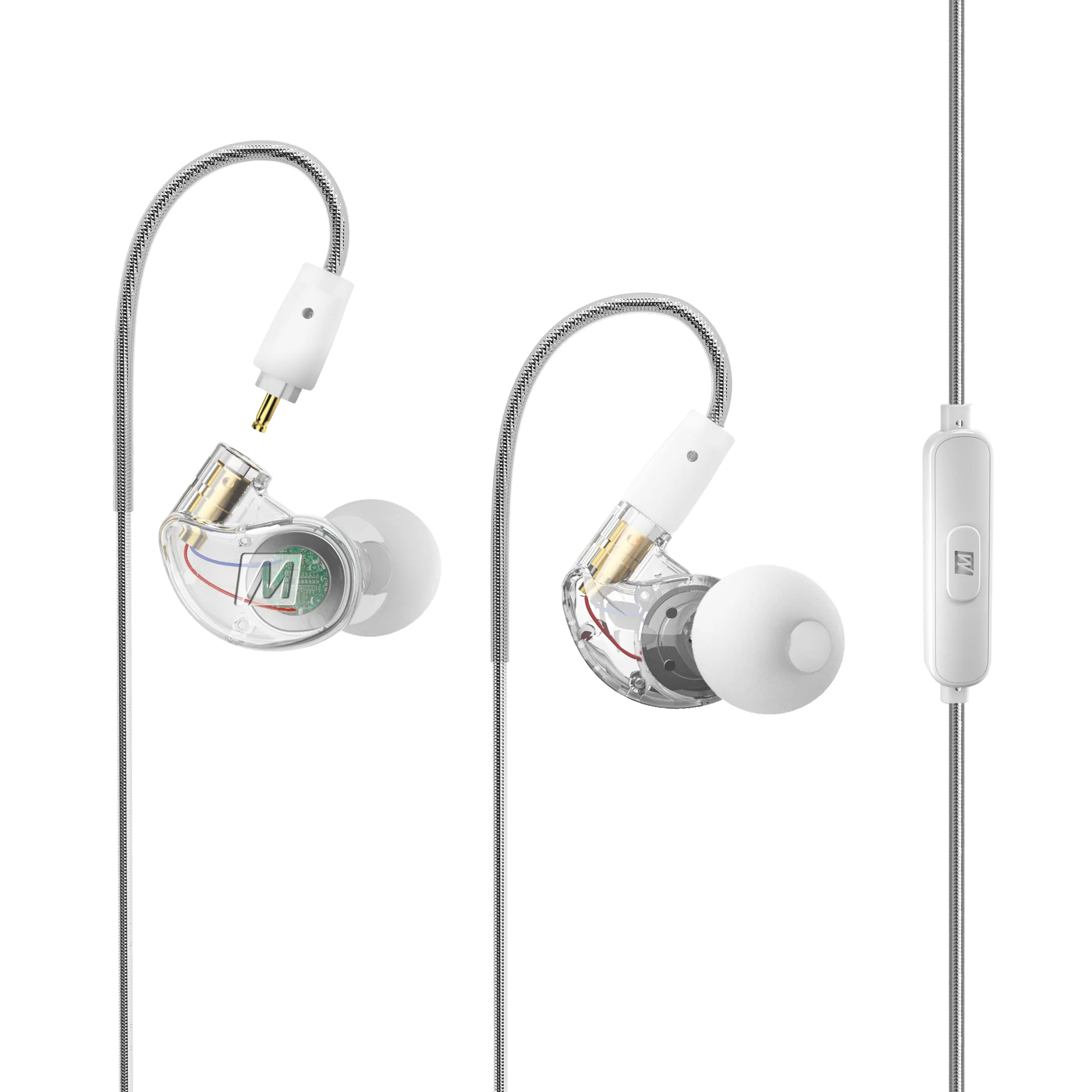 MEE Audio M6 VR Multiplatform in-Ear Earphones with Headset Microphone for PS5, Xbox, Nintendo Switch, PC; Also Includes Short Cable and mounting Bracket for Oculus Quest and Other VR Gaming Headsets