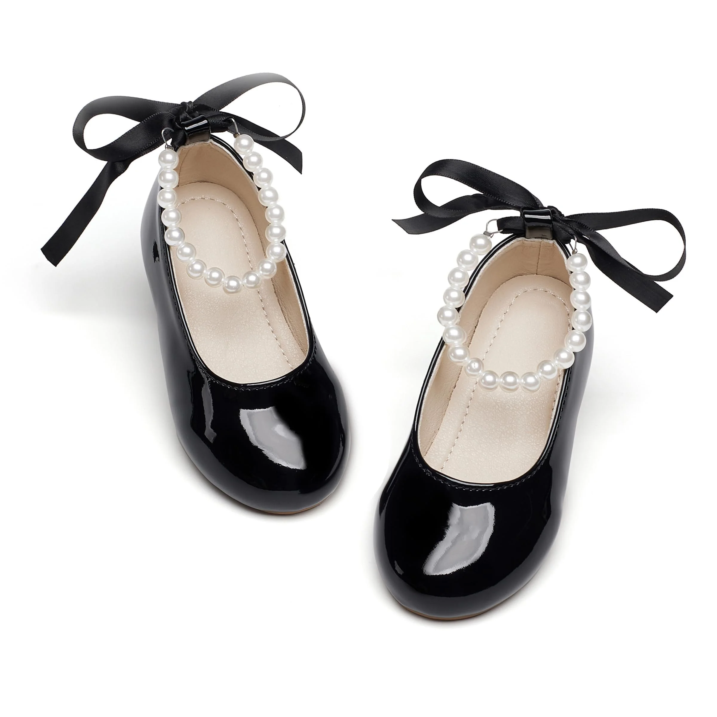 Zapato Phiramin Niña Bailarina Perla con Correa para Fiesta