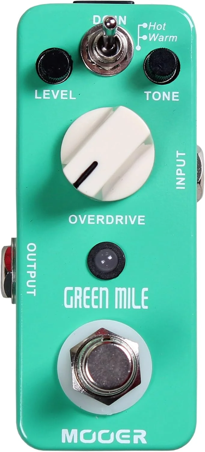 Pedal de Overdrive MOOER Green Mile para Guitarra Eléctrica