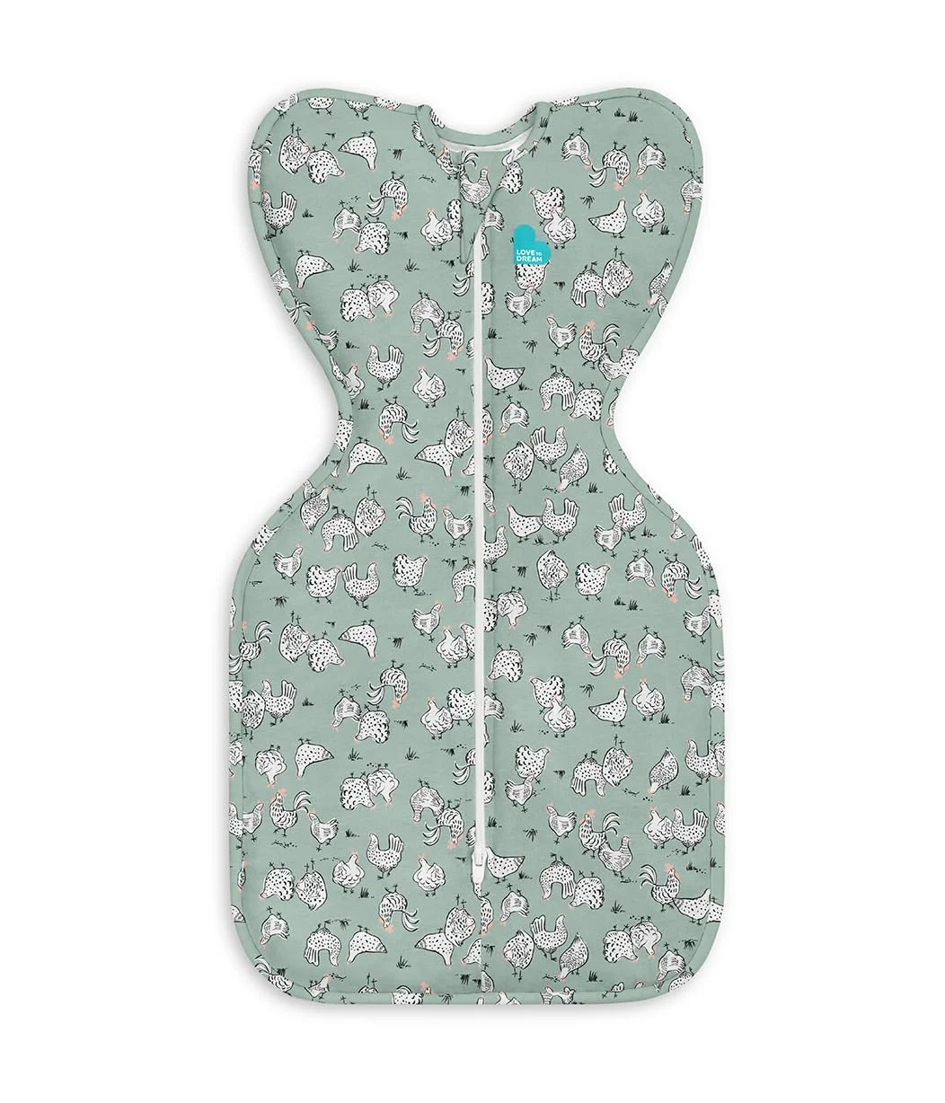Saco de dormir Love to Dream Swaddle Up 1.0 TOG 13-19 lbs Oliva