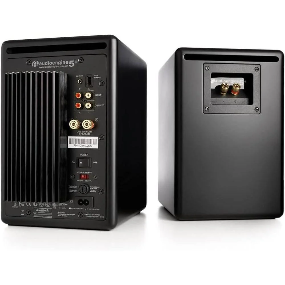 Bocinas de Estantería Audioengine A5+ Potenciadas con Alta Fidelidad, para Música, Juegos, Tornamesas y Cine en Casa