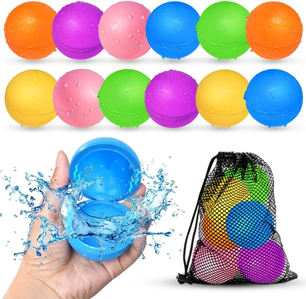 Juguete de playa globos de agua reutilizables Smirodi 12 piezas