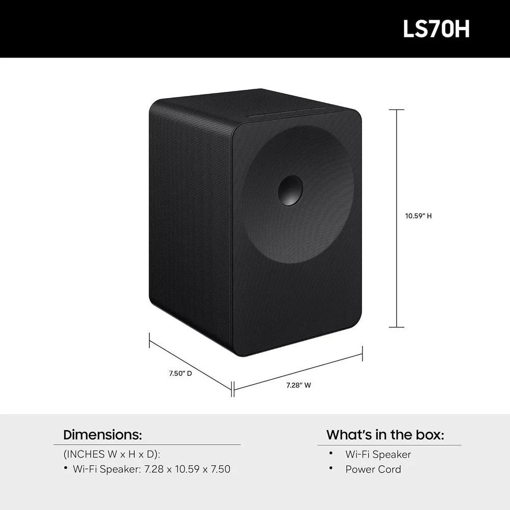Samsung Music Studio 7 Altavoz Inteligente con Dolby Atmos, Q-Symphony, WiFi y Bluetooth, Modelo 2026