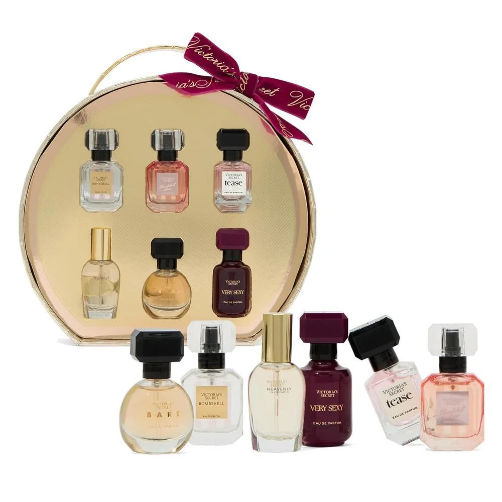Victoria's Secret Mini Set de Regalo Discovery Eau de Parfum: Bombshell, Bombshell Soiree, Tease, Bare, Very Sexy y Heavenly