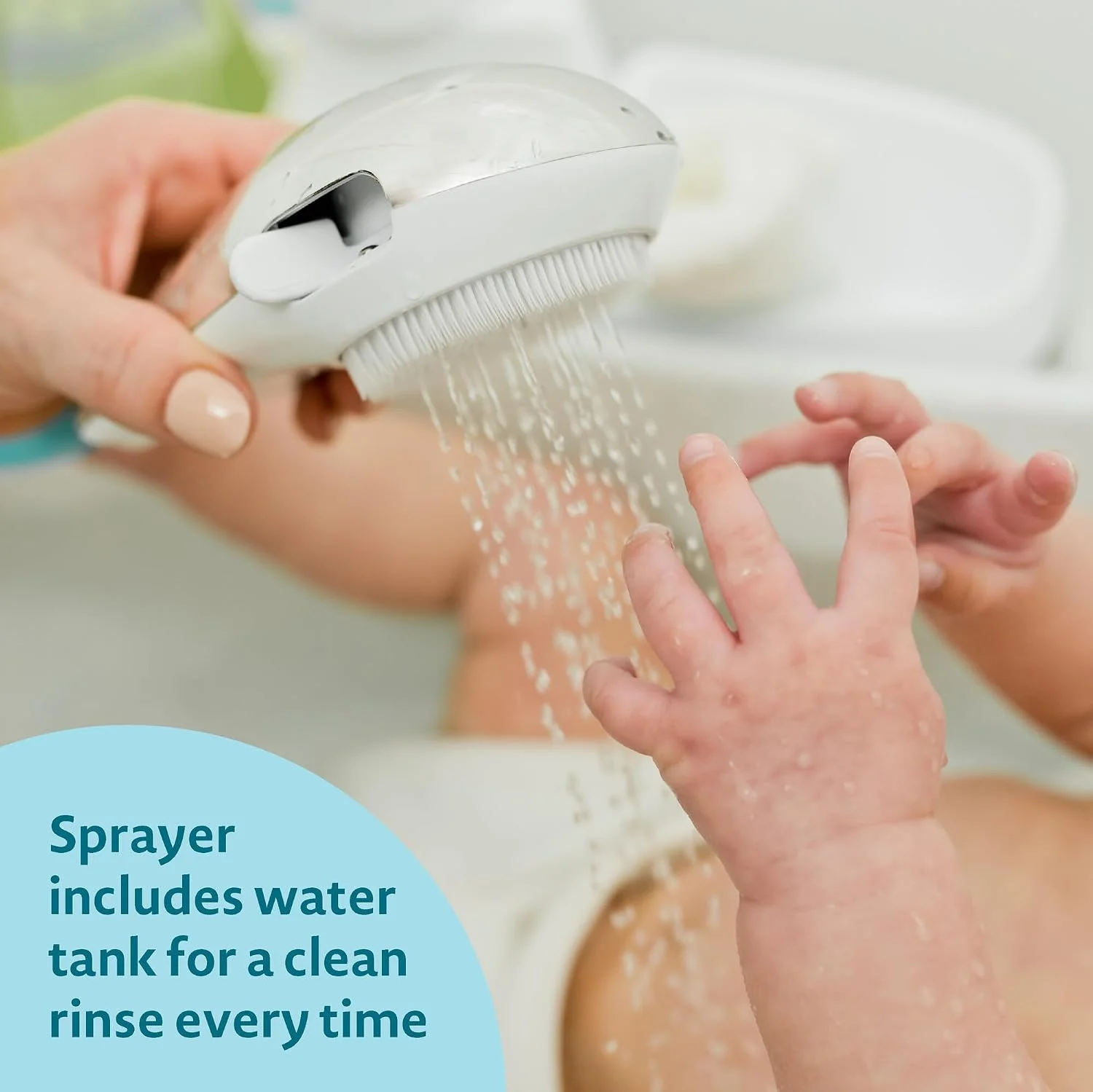 The First Years Rain Shower Spa Bañera 3 en 1 con Ducha y Hamaca para Bebé