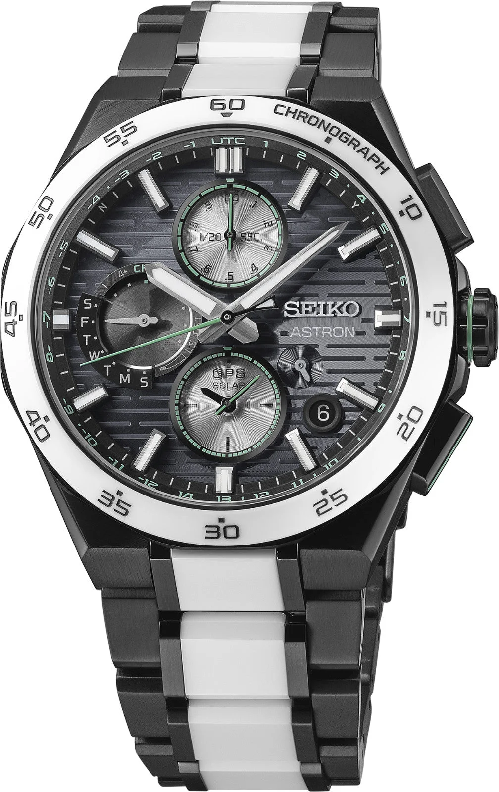 Seiko Astron GPS Solar Cronógrafo SSH185 Titanio Negro 44 mm