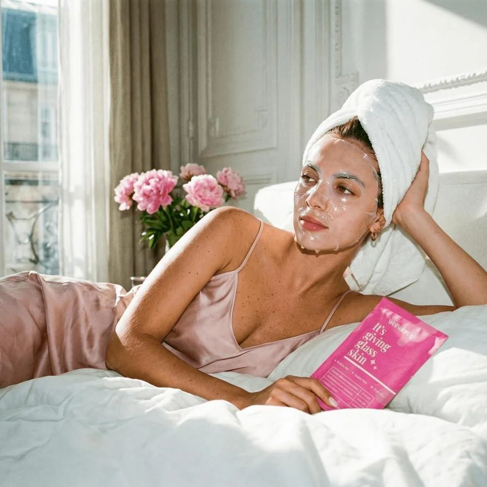Mascarilla Facial Nocturna de Colágeno Profundo + Mascarilla Bio-Colágeno Hidratante con Oligo-Ácido Hialurónico