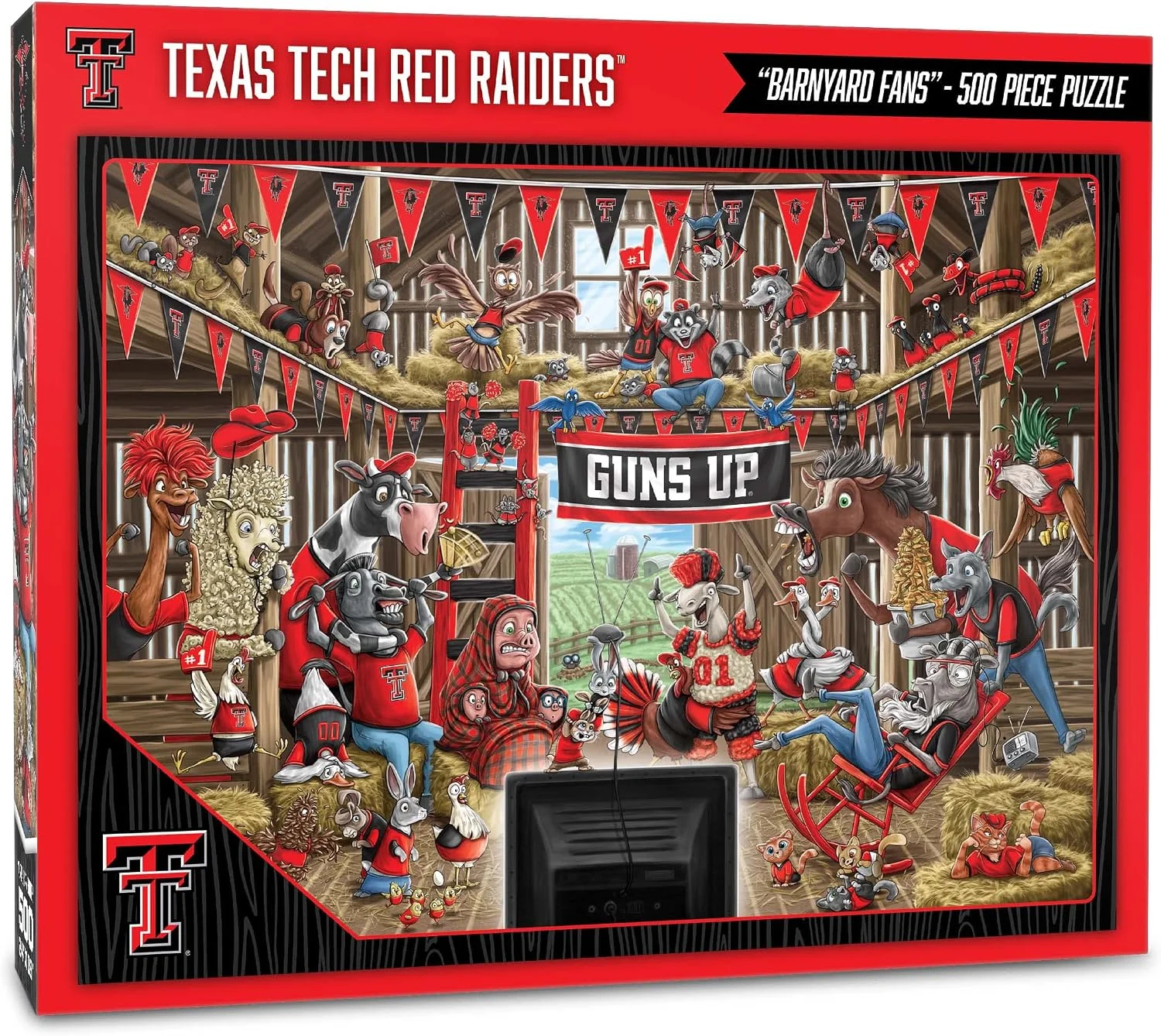 Rompecabezas YouTheFan NCAA Barnyard Fans 500 piezas