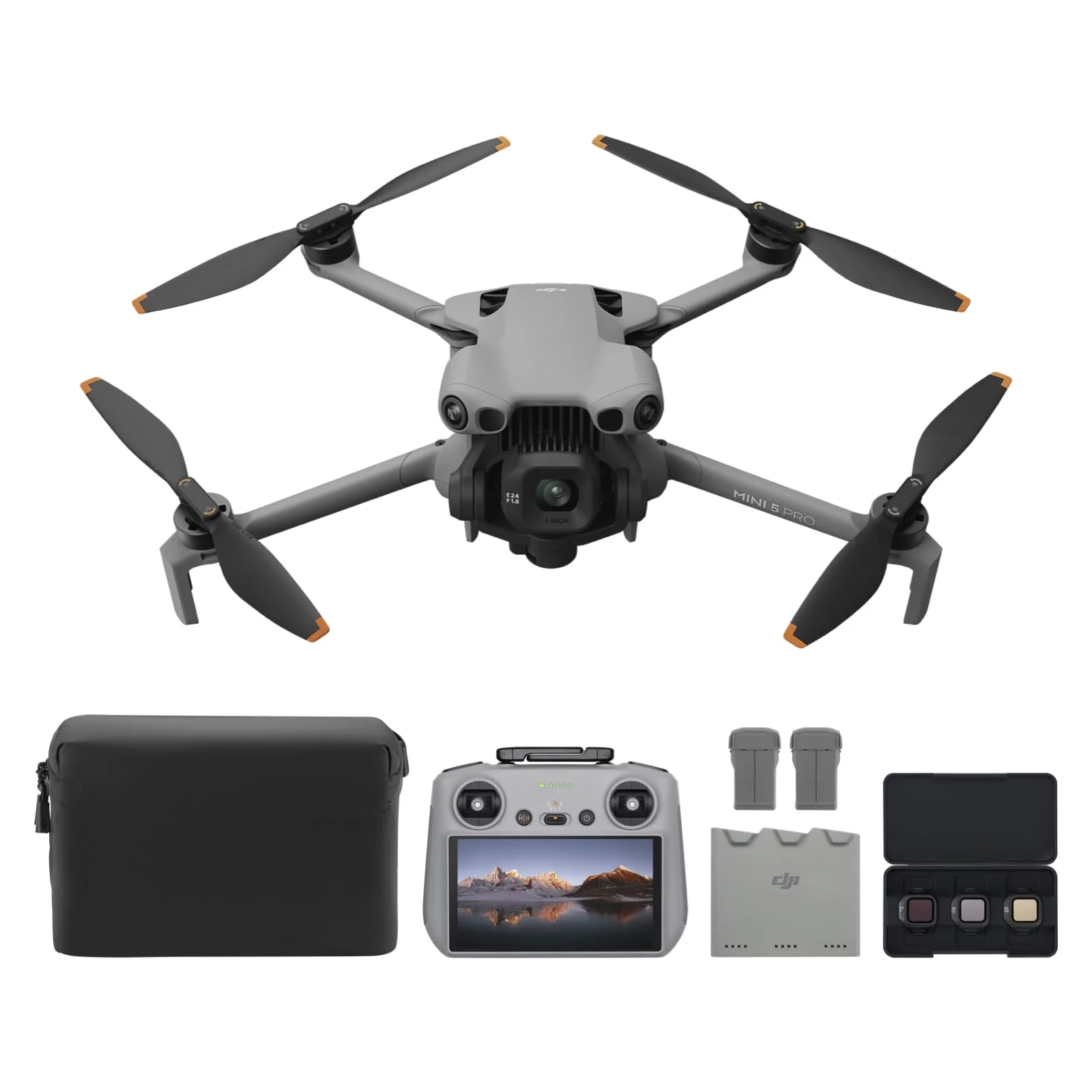Drone DJI Mini 5 Pro Fly More Combo con control remoto DJI RC 2 y cámara CMOS 1 pulgada