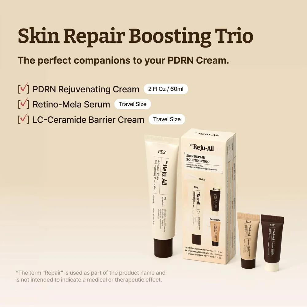 Dr.Reju-All Set De Cuidado De La Piel Con Suero Retino-Mela, Crema PDRN Y Barrera LC-Ceramide