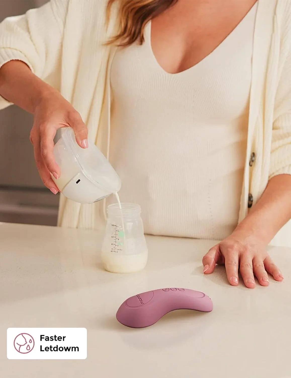 Momcozy Masajeador de Lactancia Rodante con Calor 3 en 1