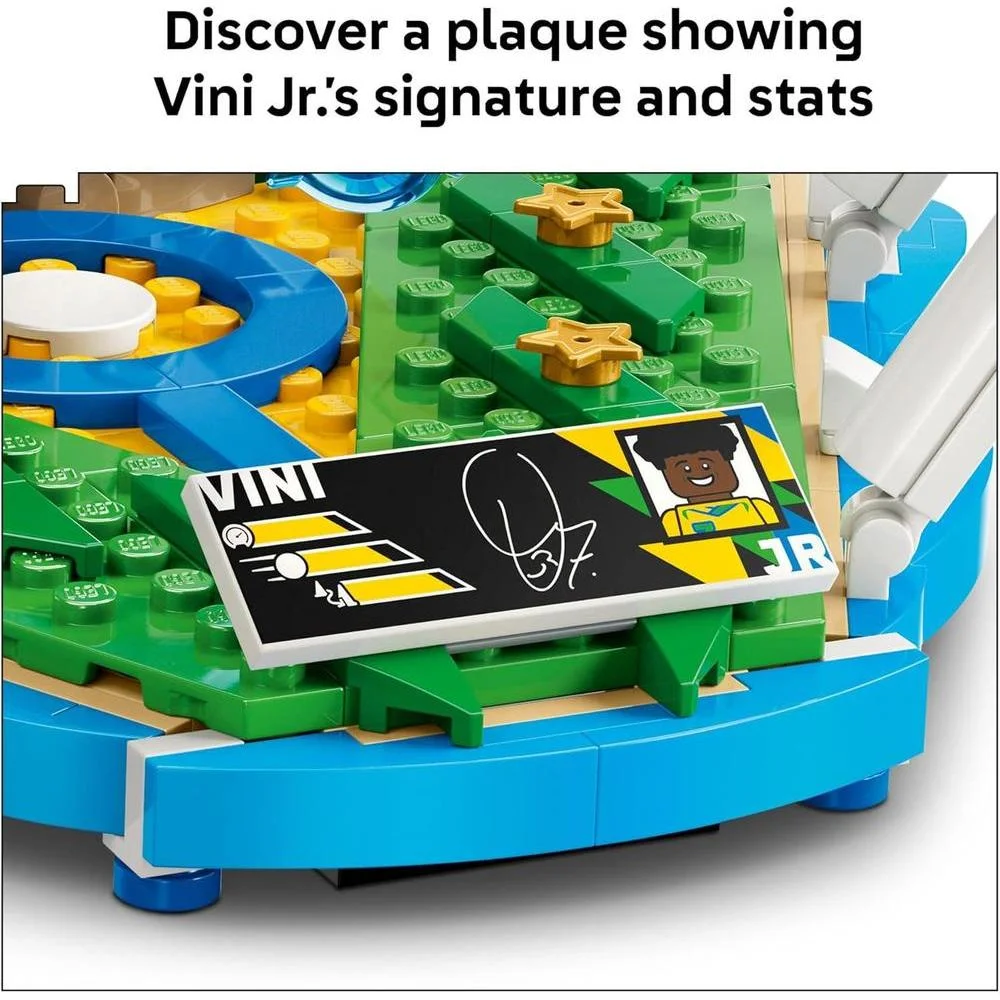LEGO Editions Vini Jr. - Juego de construcción, regalo coleccionable de fútbol, decoración para niños y niñas