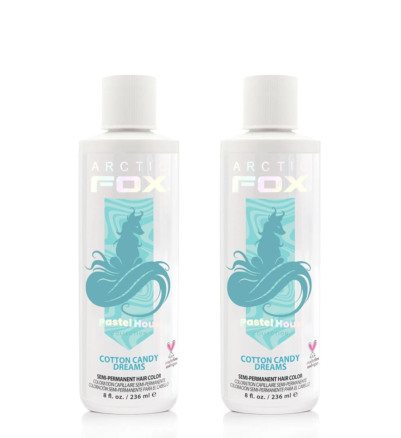 Tintura Semipermanente Arctic Fox Cotton Candy Dreams Azul Pastel 2 x 8 oz