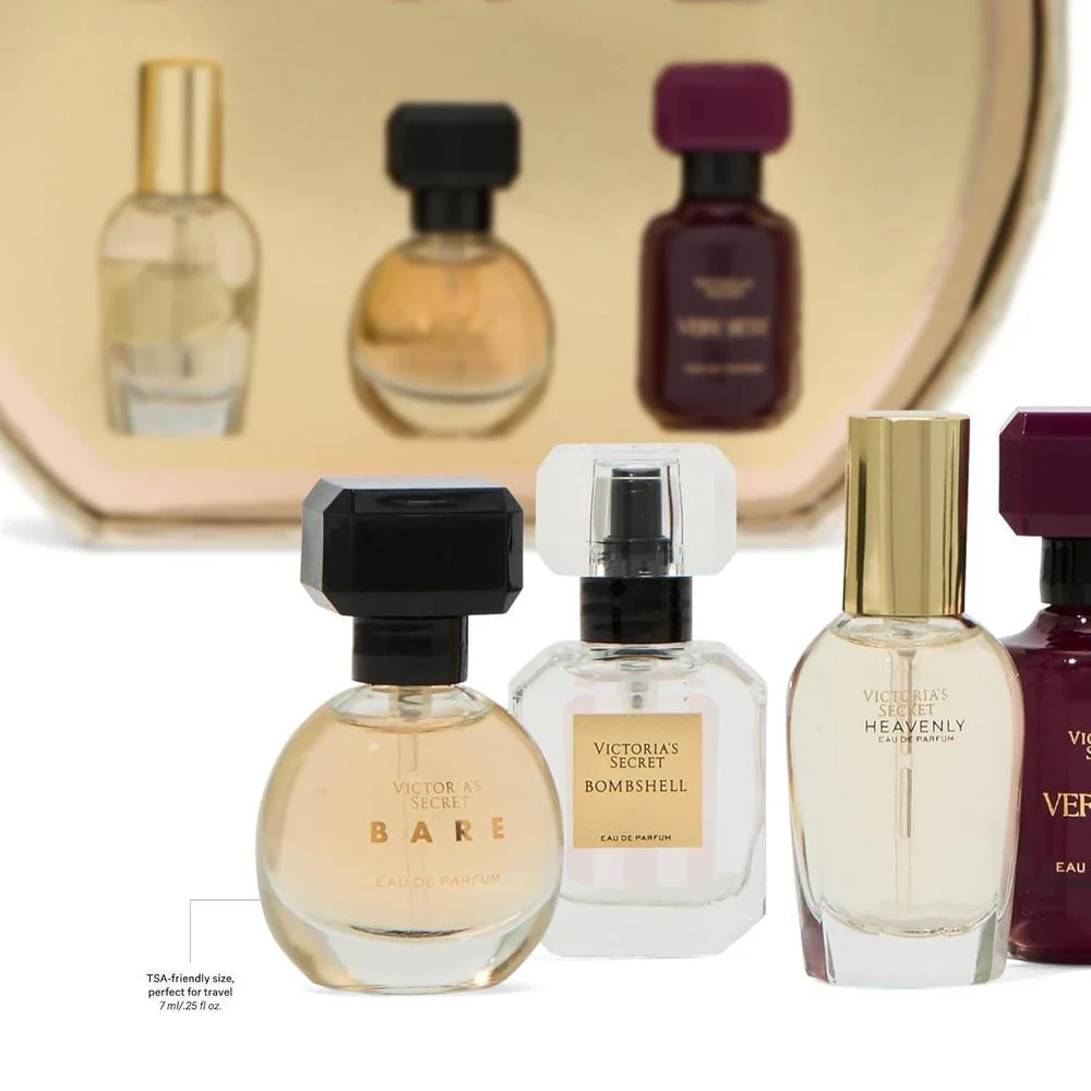 Victoria's Secret Mini Set de Regalo Discovery Eau de Parfum: Bombshell, Bombshell Soiree, Tease, Bare, Very Sexy y Heavenly