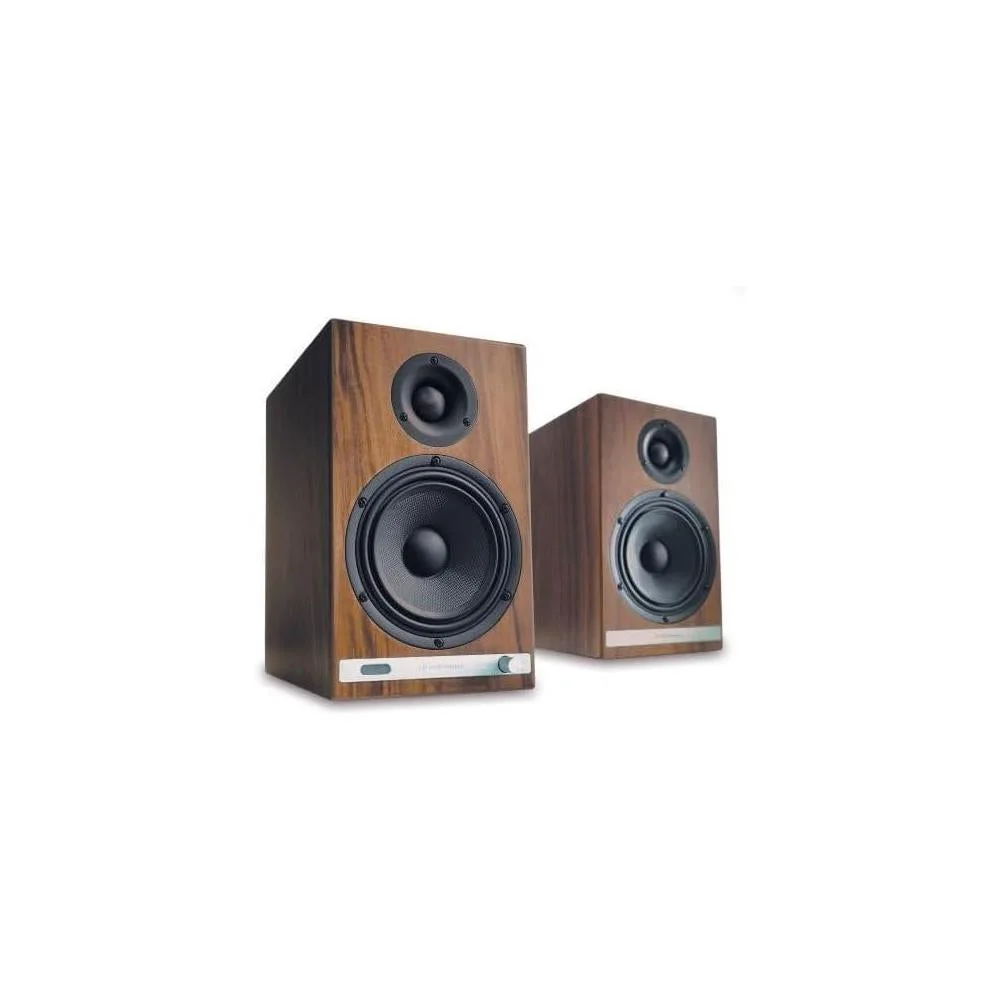 Altavoces de Estantería HD6 Premium con Bluetooth 5.0, AptX HD y DAC de 24 bits en Chapa de Madera Real