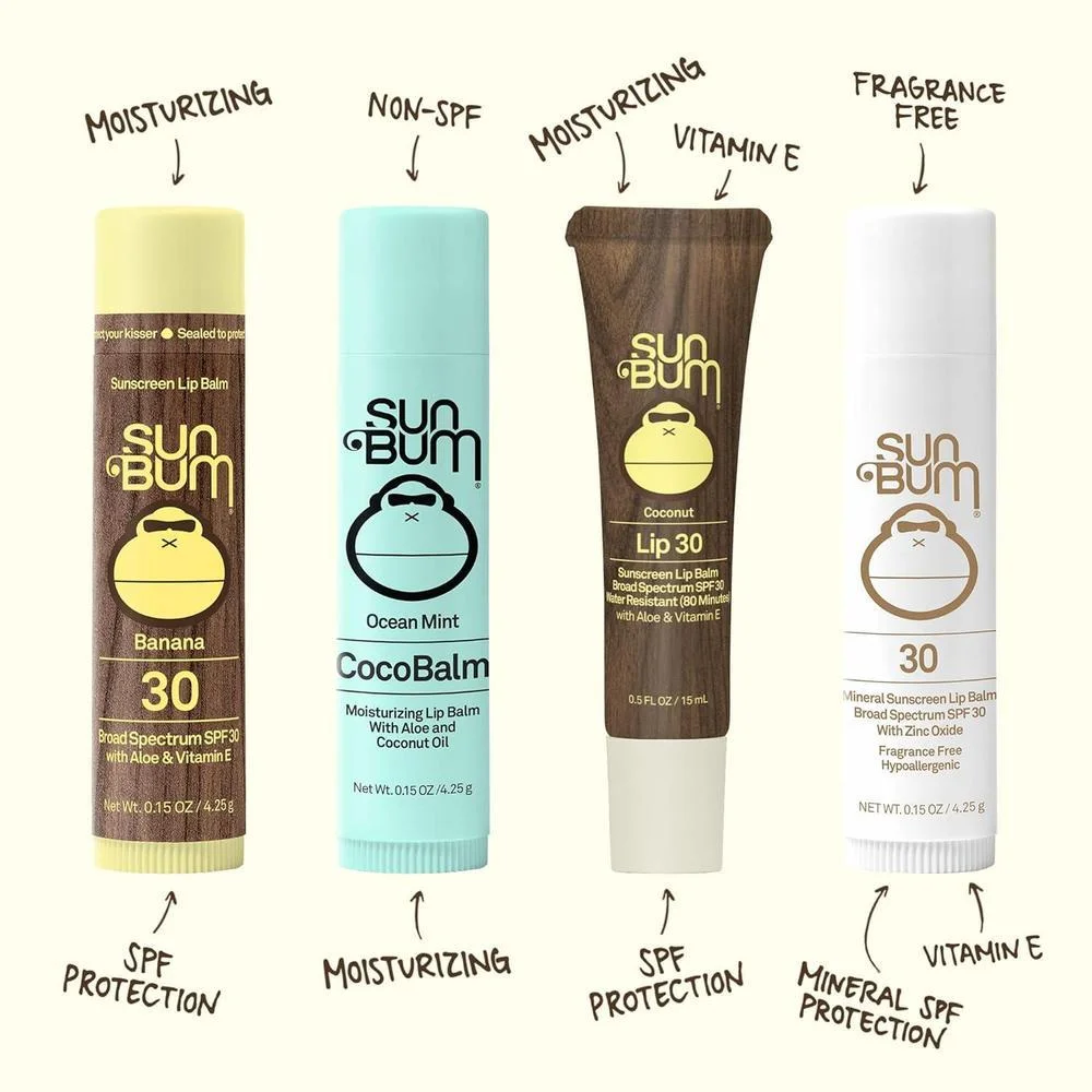 Sun Bum Bálsamo Labial SPF 30 Pack de Sabores Surtidos