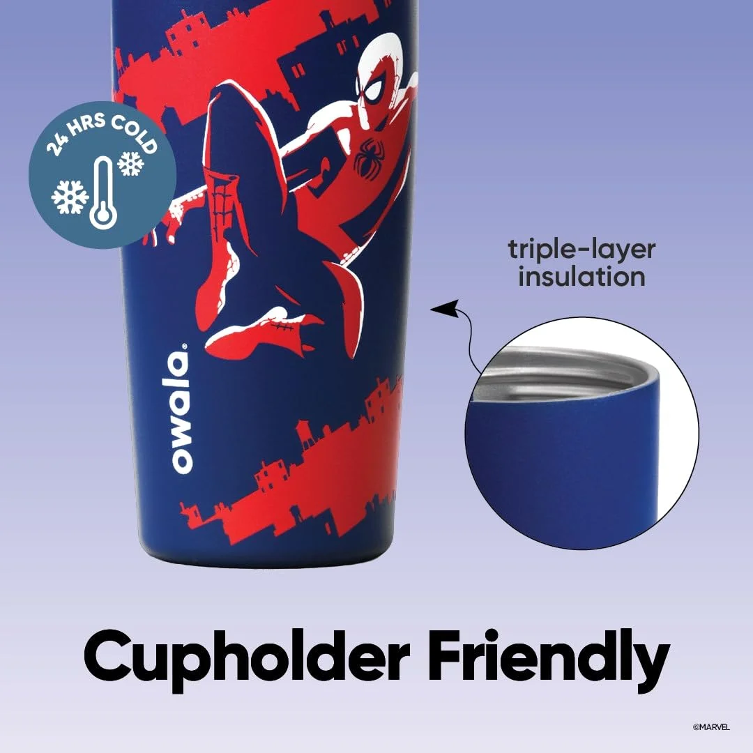 Owala FreeSip Sway Spider Man Botella de Acero 30 oz Swing of Things
