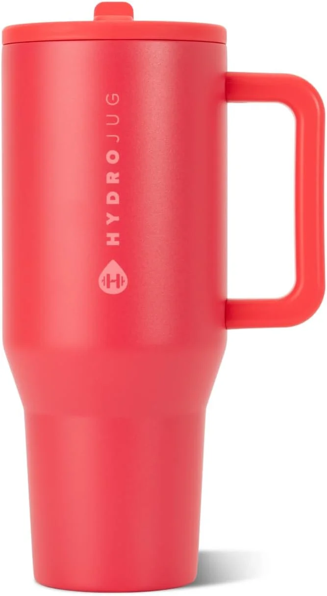 Vaso térmico HydroJug Traveler 32oz con asa y popote, Fruit Punch