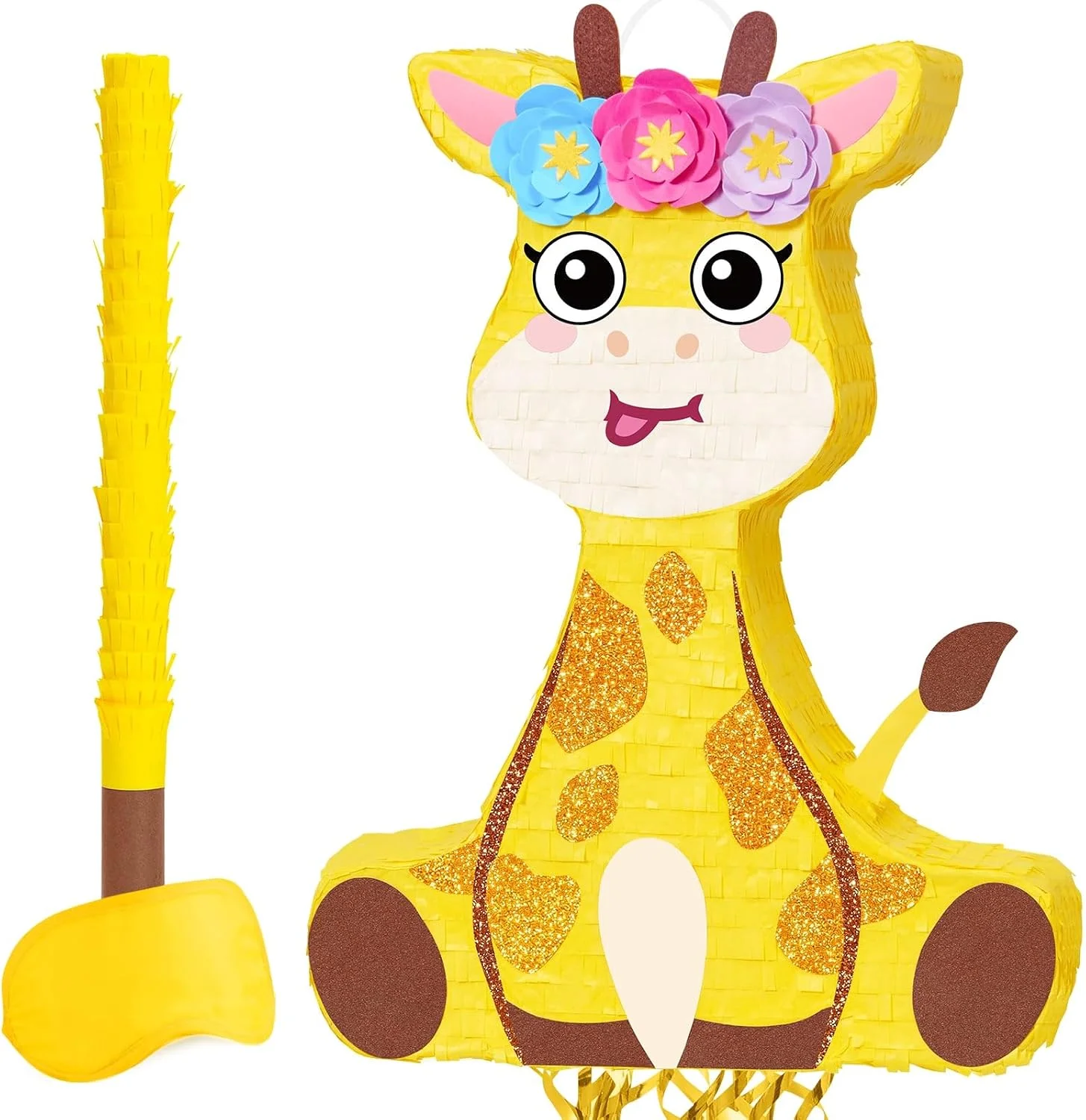 Piñata Jirafa WERNNSAI con Venda y Bate