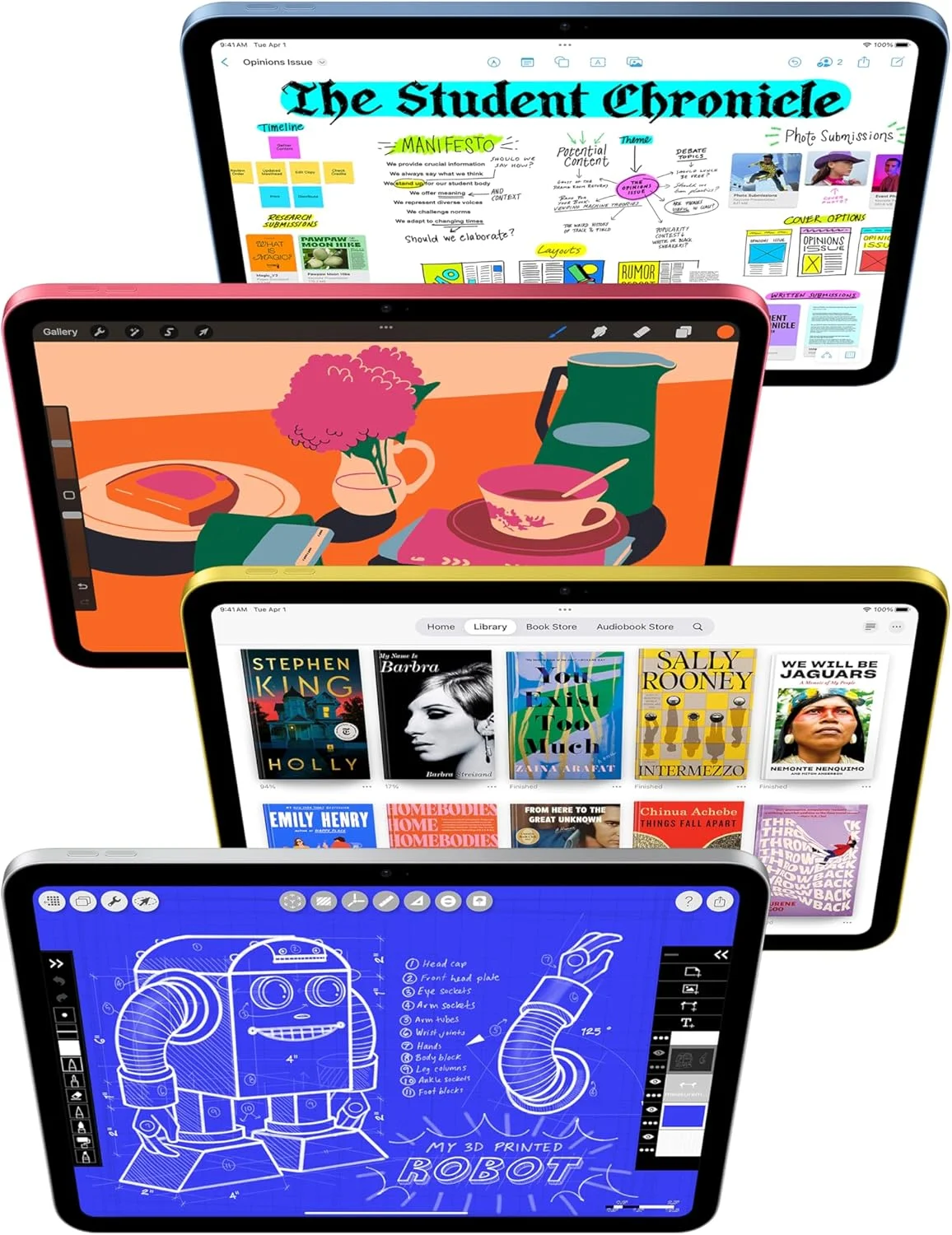 Apple iPad A16 11" (2025) Wi-Fi + Cellular (5G) - Azul