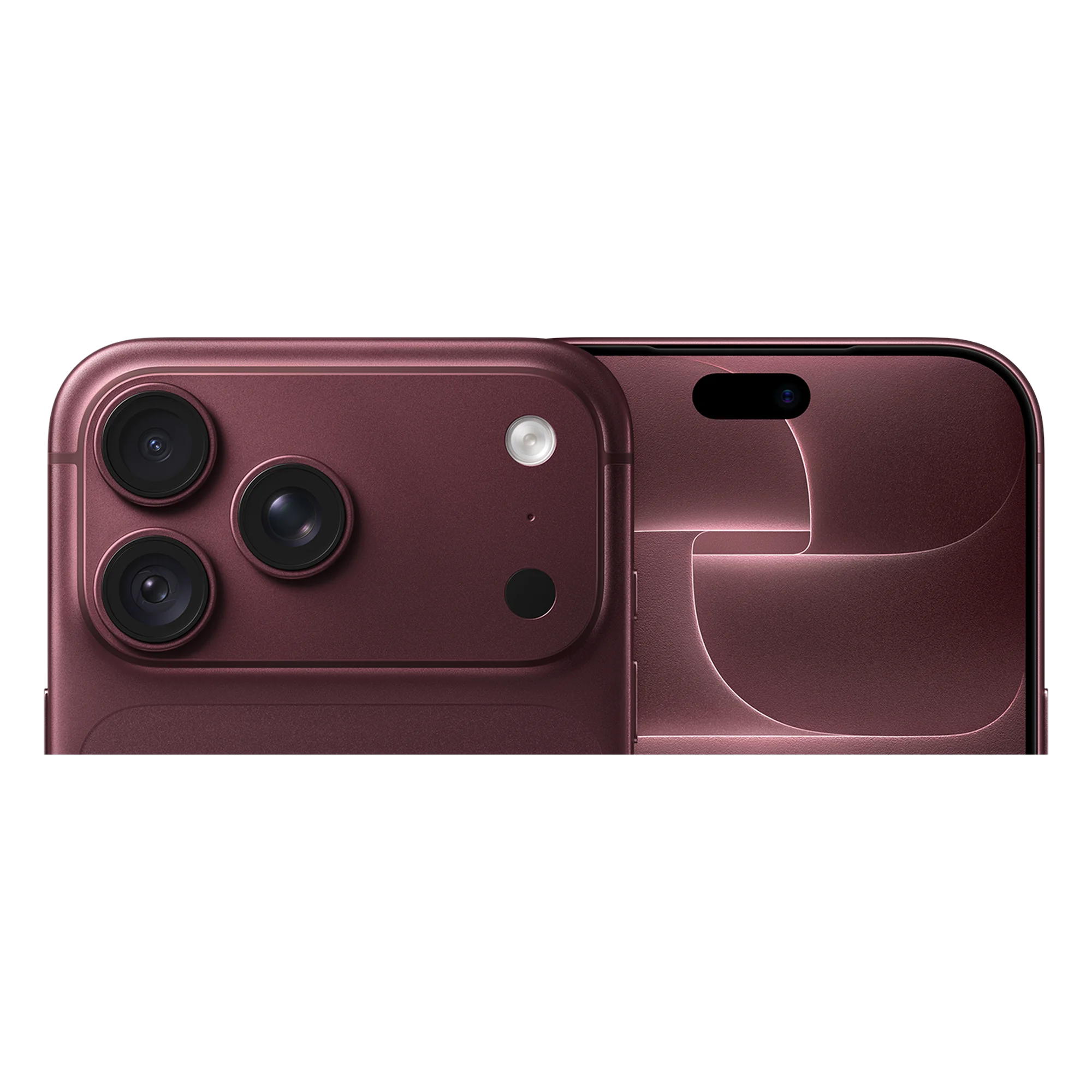 iPhone 18 Pro Max Borgoña (2026) — detalle del acabado