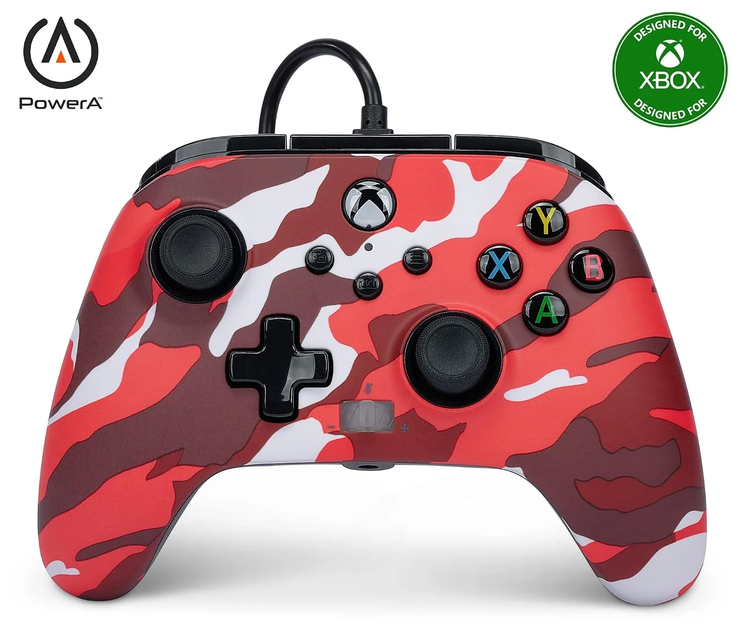 Gamepad PowerA Enhanced Wired Controller para Xbox Series X|S Red Camo
