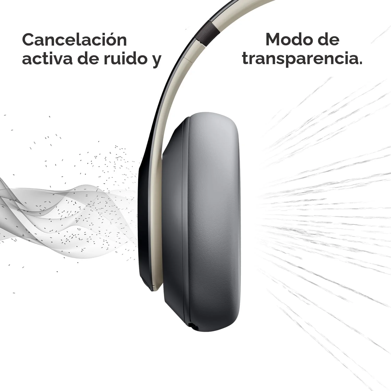 Beats Studio Pro - Gris arena — Audífonos over-ear premium con ANC, hasta 40h