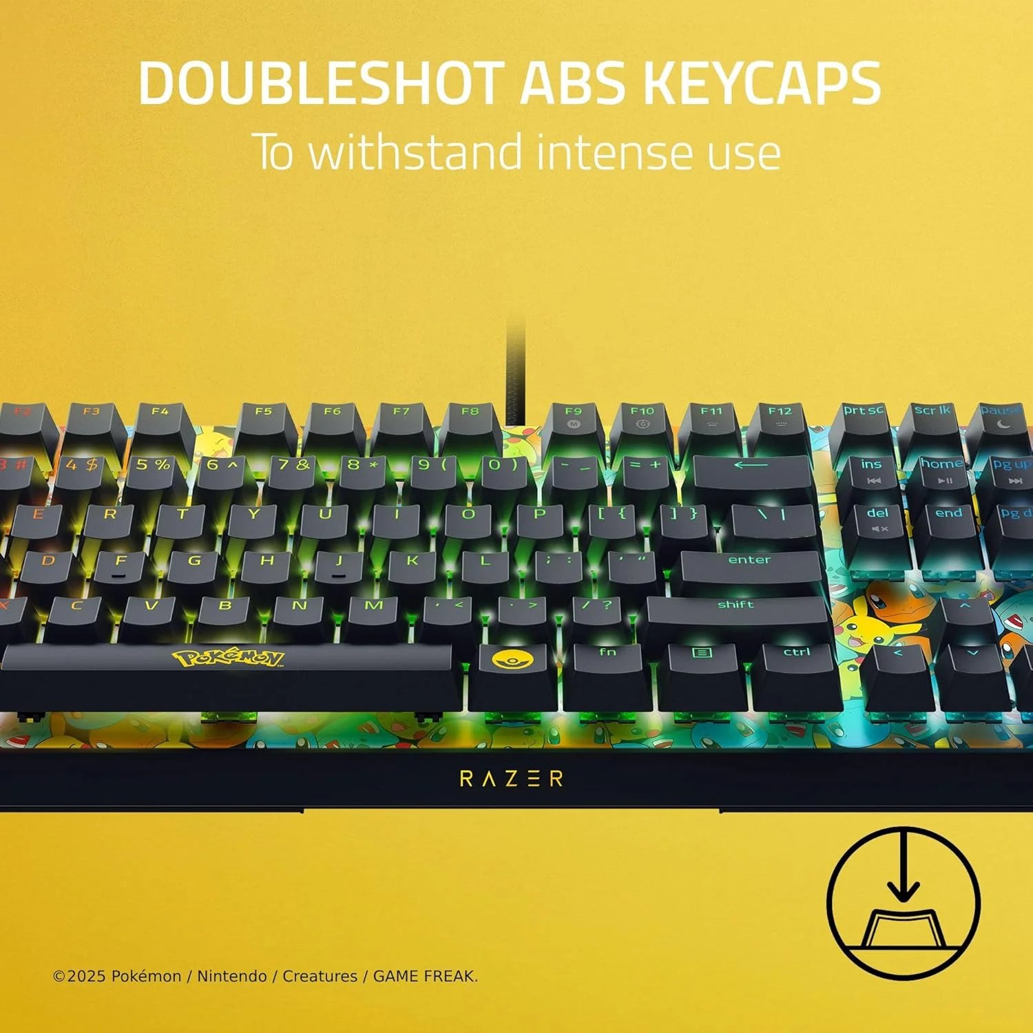 Razer BlackWidow (Pokémon Edition) — Teclado mecánico gaming