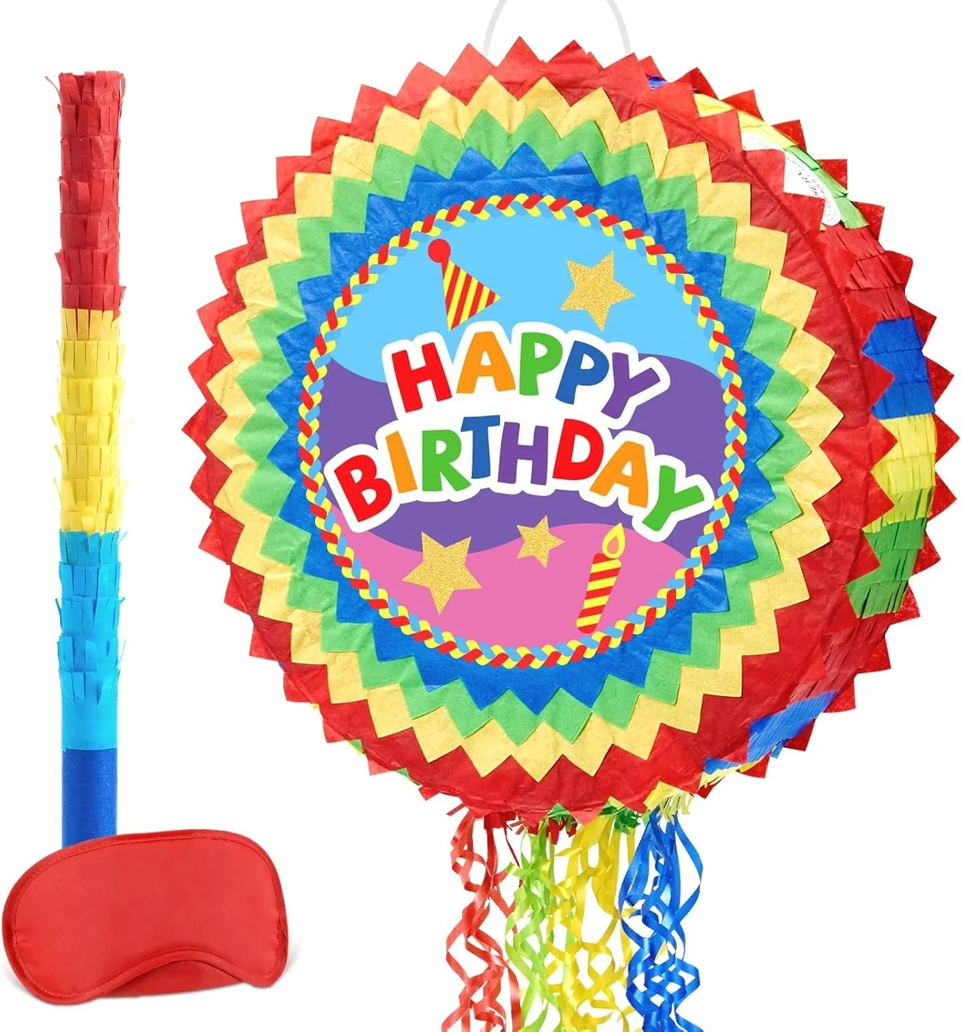 Piñata Girasol Happy Birthday WERNNSAI 12.2 x 12.2 x 3 pulgadas
