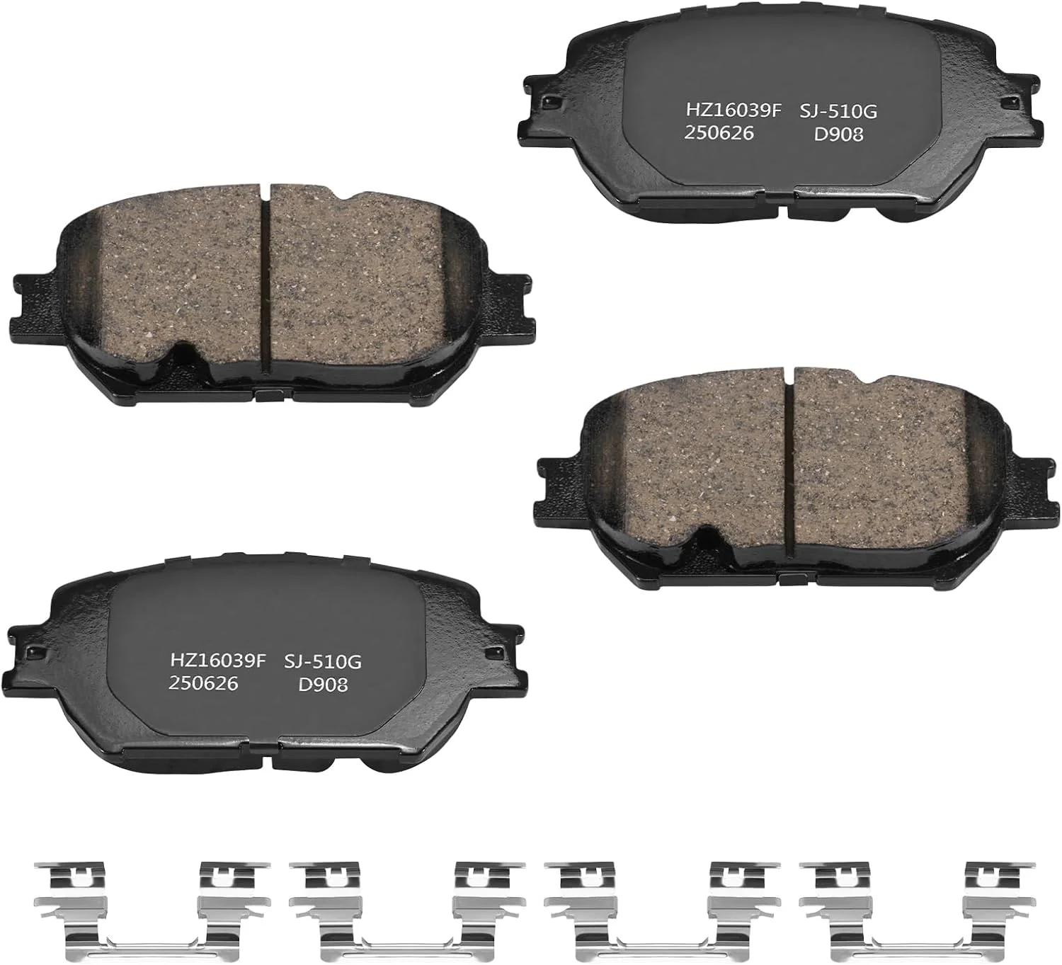 Pastillas de freno delantero cerámicas D908 para Toyota Camry 2002-2006 y Lexus GS300/IS250