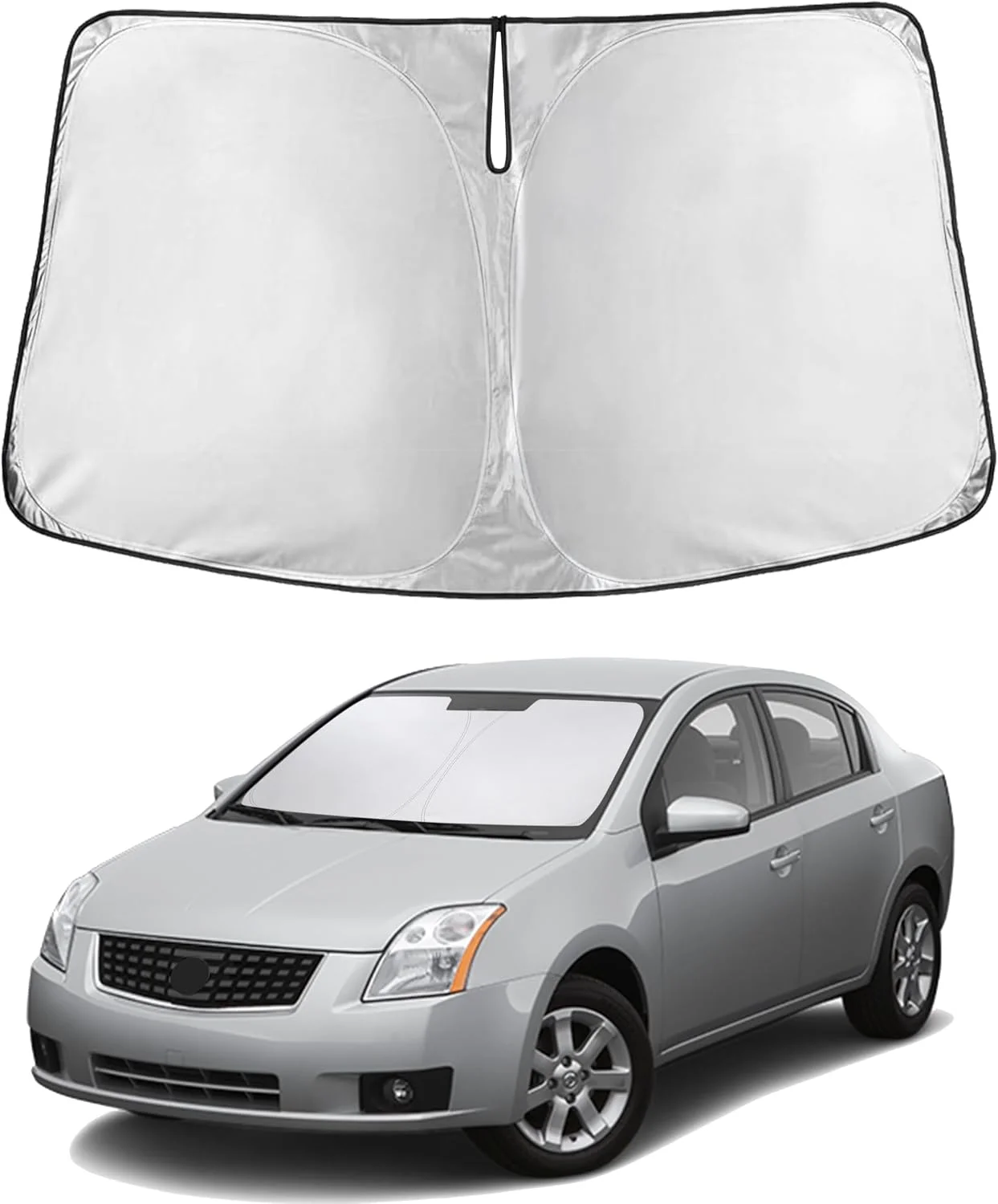Parasol para parabrisas EcoNour compatible con Nissan Sentra 2007-2012