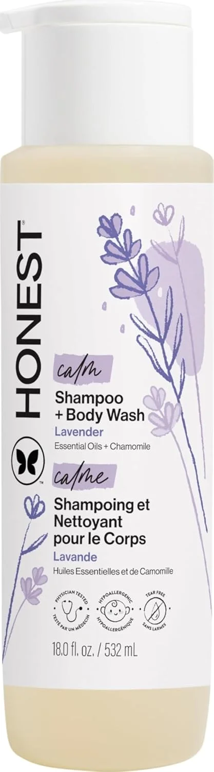 Gel de Ducha The Honest Company 2 en 1 Champú y Jabcorporal Lavanda Calm 532ml