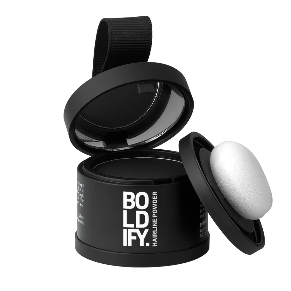 Polvo para raíces Boldify, cobertura instantánea color negro 4g