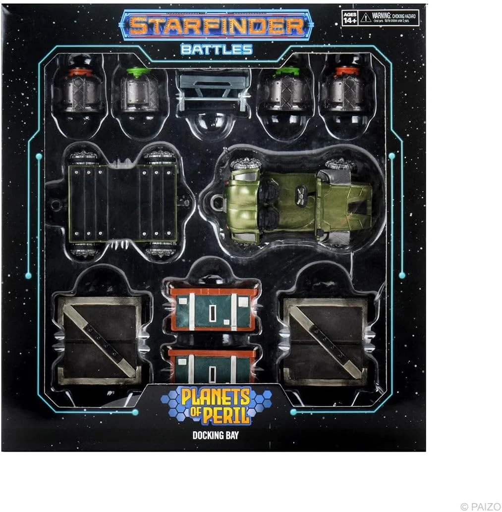 Juego de mesa WizKids Starfinder Battles Planets of Peril Docking Bay Premium Set