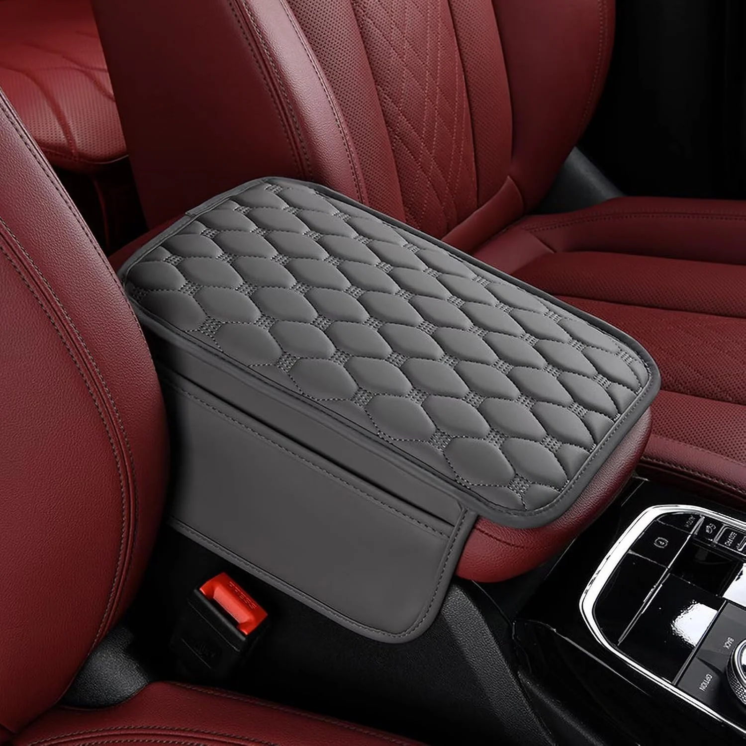 Funda para consola central Bnmffyu Volkswagen Jetta 02-2008 gris